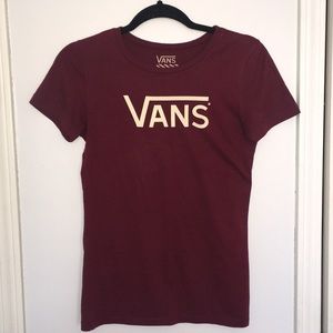 Maroon Vans T-shirt